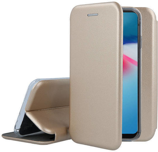 Forcell Elegance Книга Изкуствена кожа Златист (Redmi 10 5G)