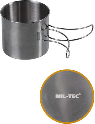 Mil-Tec Stainless Steel Mug Glas für Camping 0.6Es