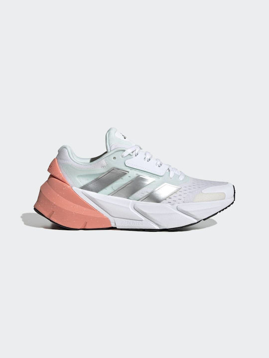 Adidas Adistar 2.0 Γυναικεία Αθλητικά Παπούτσια Running Cloud White / Silver Metallic / Coral Fusion