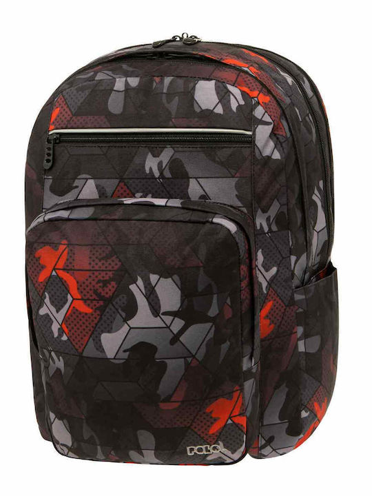 Polo Abyss School Bag Backpack Junior High-High School in Gray color 30lt