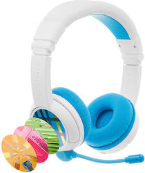 BuddyPhones School+ Wireless/Wired On Ear Kids' Headphones with 20hours hours of operation Blue