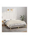 vidaXL Schwerkraftdecke für Sofa 138x200cm Ecru