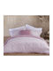 Nef-Nef Homeware Bettbezug-Set Baumwollsatin Übergröße mit 2 Kissenbezügen 240x230 Bless Orchid