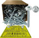 Lih Lin MDF Screw Phillips Galvanized with Diameter M6 and Length 60mm 100pcs Washer