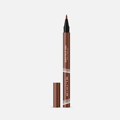 Elixir Extra Thin Eye Liner Pen 002 Brown Cafe