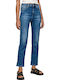 Dion 7/8 Women's Jean Trousers in Straight Line