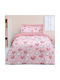 Das Home Sheet Set Single from Cotton & Polyester Pink 170x240cm 3pcs