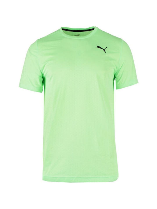 Puma Favourite Blaster Training Αθλητικό Ανδρικό T-shirt Fizzy Lime Μονόχρωμο