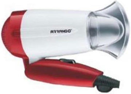 Arrango Πιστολάκι Μαλλιών Ταξιδίου 1200W AR57053 Κόκκινο