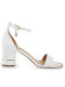 Exe Women's Sandals with Ankle Strap White