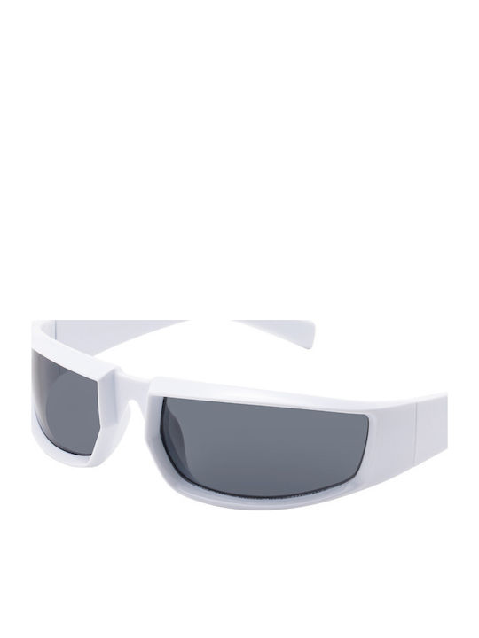 Sole Unisex Sunglasses with Plastic Frame White...