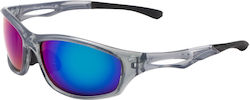 Riviera Sunglasses Gray with Acetate Frame & Blue Lens