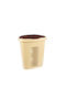 Keskor Laundry Basket Plastic with Cap 45x35x51cm Beige