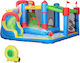 Outsunny Inflatable Bouncy Castle Castle with Trampoline & Slide for 3+ Age