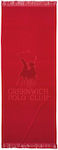 Greenwich Polo Club 3657 Beach Towel with Fringes Red 190x90cm