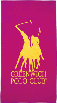 Greenwich Polo Club 3787 Strandtuch Baumwolle Fuchsie 170x90cm.