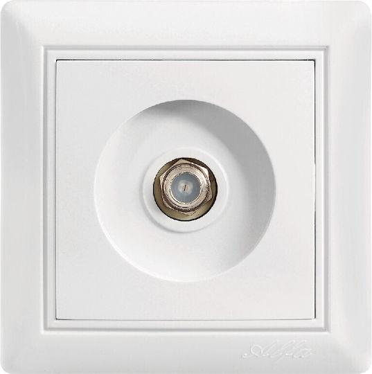 IlluminON IlluminON Satellite Antenna Socket Terminal in White color 70X00039