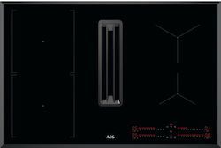 AEG Autonomous Cooktop with Induction Burners and Intergrated Ventilation 78x52cm