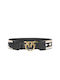 Pinko Love Berry Native Wide Leather Women's Belt Black