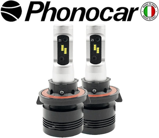 Phonocar Крушки за автомобил и мотоциклет H13 LED 6000K Хладно Бяло 12-24V 36W 2 бр
