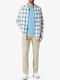 Gabardine Hose Elastisch Beige