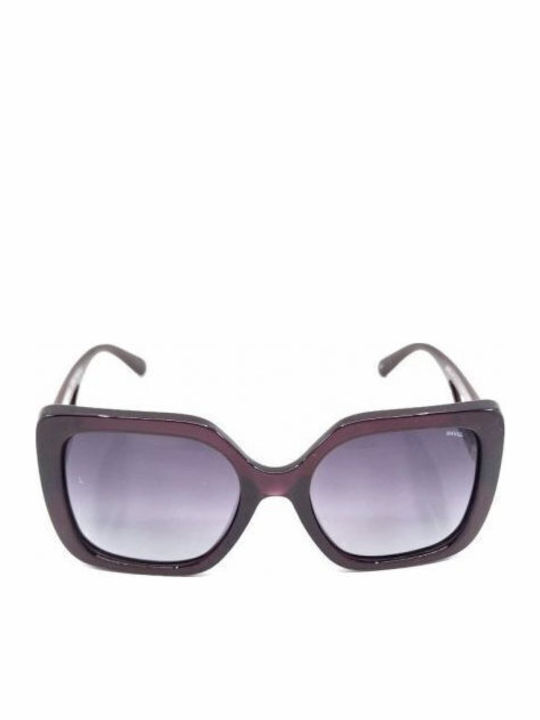 Invu Damen Sonnenbrille mit Braun Kunststoff Gestell