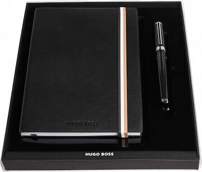 Hugo Boss Desk Set with Notebook and Pen 1pcs