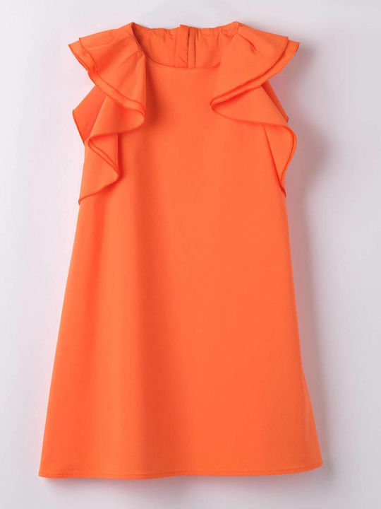 Kinderkleid Ärmellos Orange