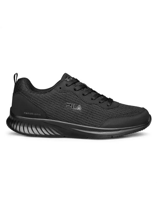 Fila Dolomite Nanobionic Ανδρικά Αθλητικά Παπούτσια Running Μαύρα