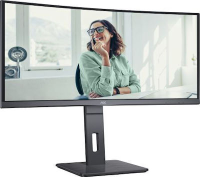 AOC CU34P3CV VA Curved Monitor 34" QHD 3440x1440 με Χρόνο Απόκρισης 4ms GTG