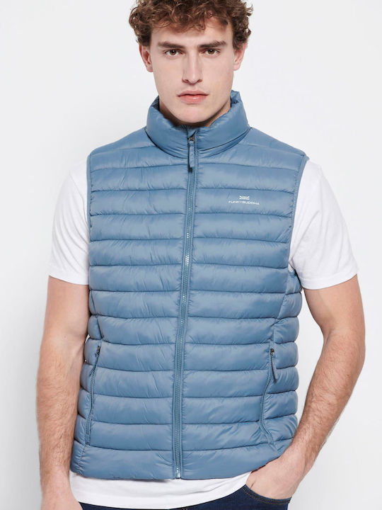 FBM007-00401 Sleeveless Jacket Puffer Dusty Blue