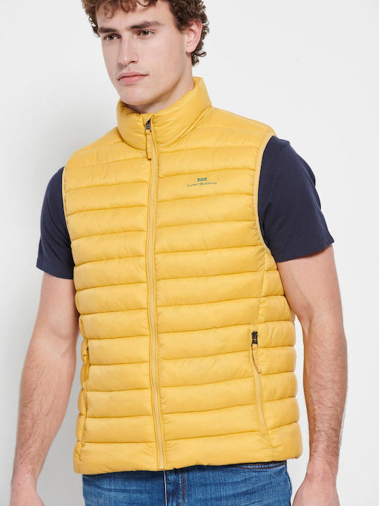 Funky Buddha FBM007-00401 Sleeveless Jacket Puf...