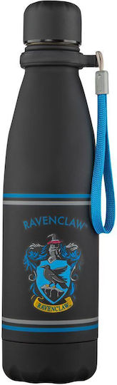 Cinereplicas Harry Potter Ravenclaw Kids Water Bottle Thermos Harry Potter Stainless Steel with Screw Cap Non Spill Black 500ml