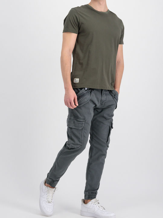 Alpha Industries Herren T-Shirt Kurzarm Khaki