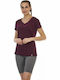 Seker Women's Purple T-shirt