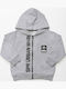 Kids Sweatshirt Cardigan Knitted with Hood Gray
