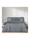 Greenwich Polo Club 2152 Super Double Cotton Satin Duvet Cover Set with Pillowcases 220x240 Anthracite