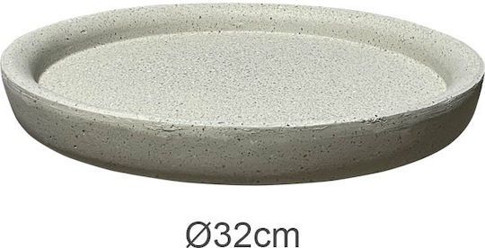 Marhome Πιάτο Γλάστρας Πλαστικό Μπεζ 32x32εκ. 06-23226-5