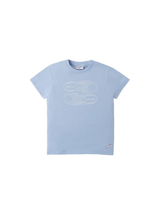 Superga Kids T-shirt Light Blue