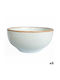Ariane Terra Bol de Servire Rotund Ceramică Bej cu Diametru 15buc 6buc