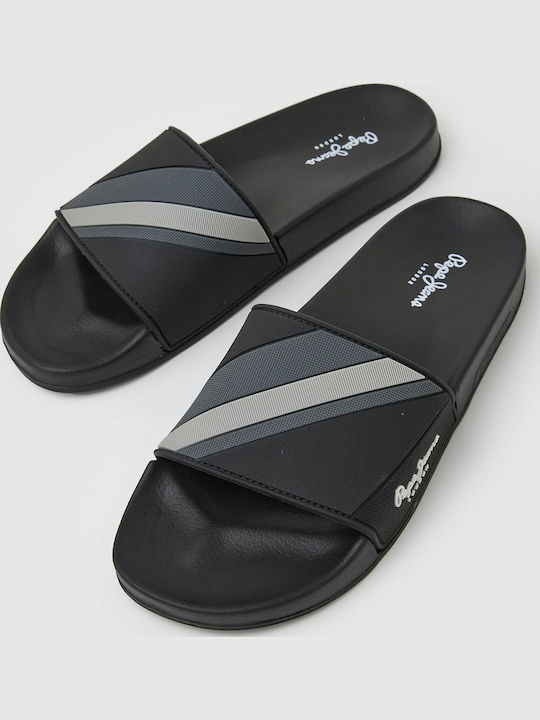 Pepe Jeans Men's Slides Black