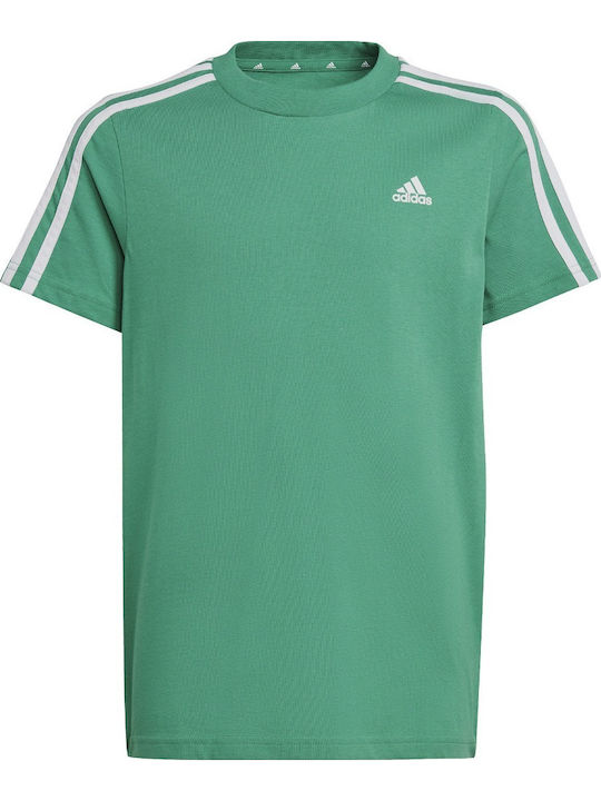 Kinder-T-Shirt Grün Essentials 3-Stripes