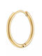 Oxzen Men's Single Earring Hoop made of Steel Gold Plated