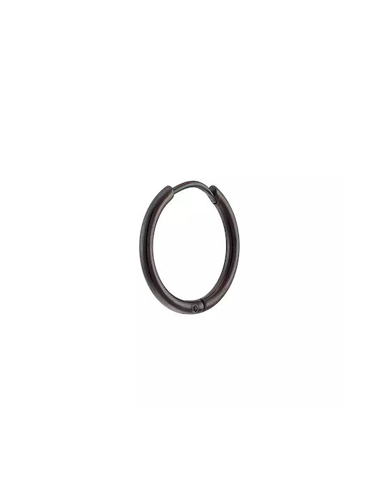 Oxzen Men's Single Earring Hoop made of Steel Gold-plated