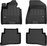 Frogum Set of Front and Rear Mats Tray Type 4pcs from Rubber for Kia Sportage Hyundai Tucson Black