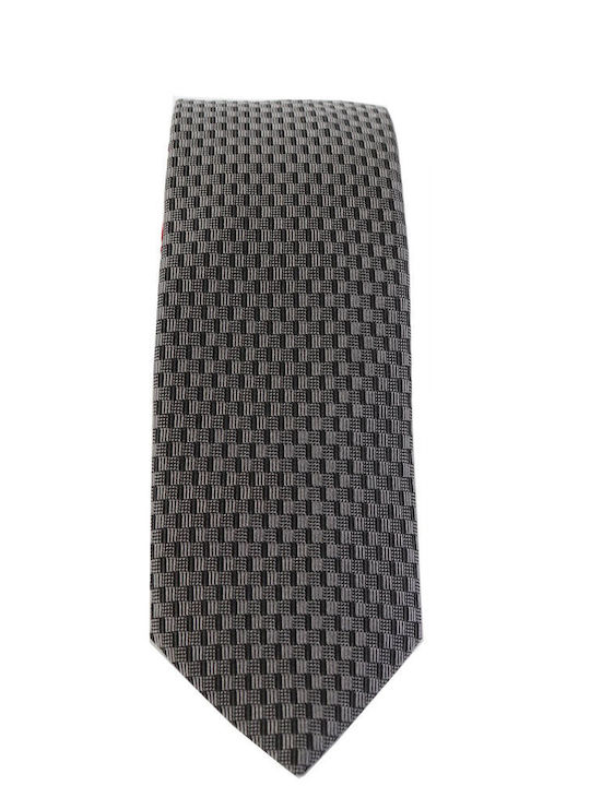 Hugo Boss Herren Krawatte Seide Gedruckt in Gray Farbe