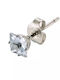 Oxzen Men's Earrings made of Steel Gold Plated with Stones