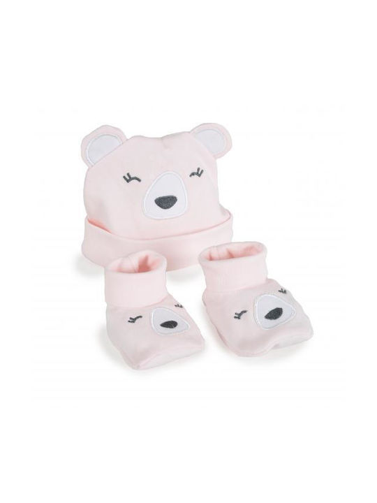 Cangaroo Rey Kinder Mütze Set mit Socken Stoff Rosa 109998