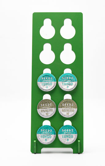 Yoki Стойка за капсули Yoki за 10 капсули Nespresso Green 11x10x28см 1373