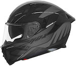 Nox N303S Vektra Full Face Helmet with Pinlock and Sun Visor ECE 22.06 Matt Black / Silver